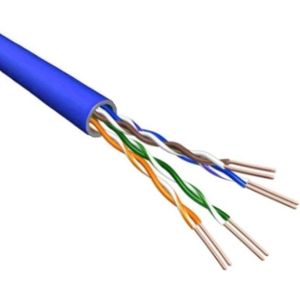 U/UTP CAT6 Gigabit netwerkkabel met flexibele aders - AWG24 / blauw - 500 meter