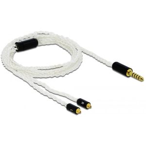 Premium 4,4mm Jack 5-polig naar 2x MMCX kabel compatibel met Sennheiser IE 800 - 1,2 meter