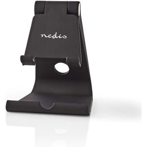 Nedis tafelstandaard met enkel scharnier voor smartphones en tablets / zwart