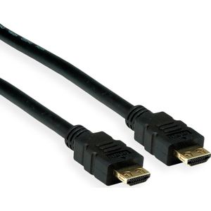 HDMI kabel met Semi-Lock connectoren - versie 2.0 (4K 60Hz + HDR) / zwart - 1 meter