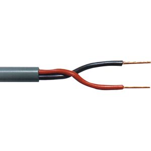 Tasker C275 flexibele OFC luidspreker kabel met dubbele mantel - 2x 1,50mm² / zwart - 100 meter