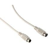 Mini DIN 6-pins PS/2 data verlengkabel / beige - 1,8 meter