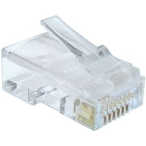 RJ45 krimp connectoren (UTP) voor CAT5/5e netwerkkabel (vast) - 50 stuks