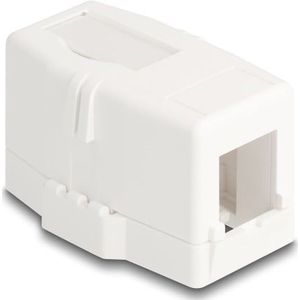 Uitvoerdoos met magnetische bodem | voor 1 Keystone module | wit