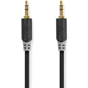 Nedis 3,5mm Jack stereo audio kabel / zwart - 0,50 meter