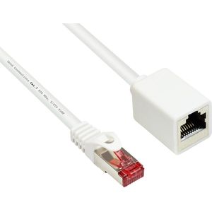 S/FTP CAT6 Gigabit netwerk verlengkabel / wit - 2 meter