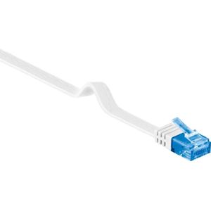 U/UTP CAT6a 10 Gigabit platte netwerkkabel / wit - 1 meter