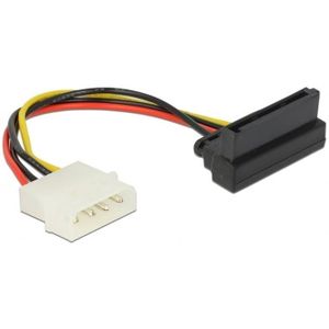 Molex (m) - SATA (v) haaks adapter - 0,15 meter