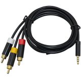 3,5mm Jack 4-polig - Composiet audio video kabel - versie links/rechts/massa/video (TRRS) - 1,4 meter