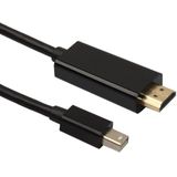 Mini DisplayPort 1.1 naar HDMI 1.3 kabel (Full HD 1080p) / zwart - 1,8 meter