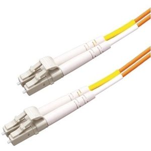 LC Duplex Optical Fiber Patch kabel - Multi Mode OM1 - oranje / LSZH - 0,50 meter