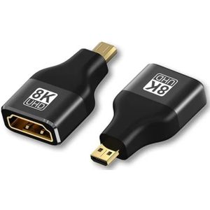 Micro HDMI - HDMI adapter - HDMI2.1 (8K 60Hz + HDR) / zwart