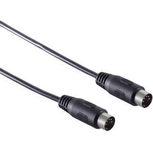 DIN 5-pins audiokabel / zwart - 2 meter
