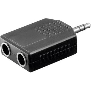 3,5mm Jack (m) - 2x 6,35mm Jack (v) stereo audio adapter splitter