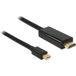 Premium Mini DisplayPort 1.1a naar HDMI 1.3 kabel (Full HD 1080p) / zwart - 2 meter