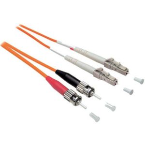 LC - ST Duplex Optical Fiber Patch kabel - Multi Mode OM2 - oranje / LSZH - 15 meter