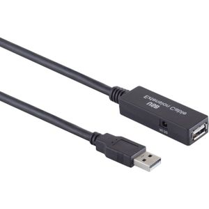 Actieve USB naar USB verlengkabel - incl. DC - USB voedingskabel - USB2.0 - tot 0,5A - 5 meter