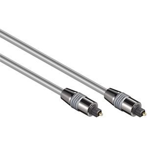 Digitale optische Toslink audio kabel - 6mm / zilver - 10 meter