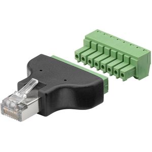 RJ45 (m) schroef connector voor U/UTP / F/UTP / S/FTP CAT5e / CAT6 netwerkkabel - per stuk