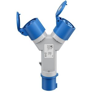 Camping stroomverdeler | 2-voudig | CEE 3-pins 230V/16A | IP44