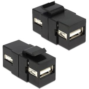 Keystone USB2.0 - USB-A module zwart