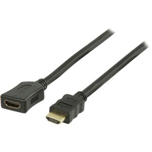 HDMI verlengkabel - versie 1.4 (4K 30Hz) / zwart - 0,50 meter