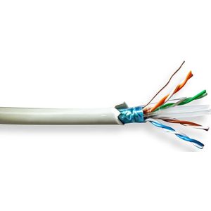 Nedis F/UTP CAT6 Gigabit netwerkkabel met vaste aders - AWG24 / LSZH / grijs - 50 meter