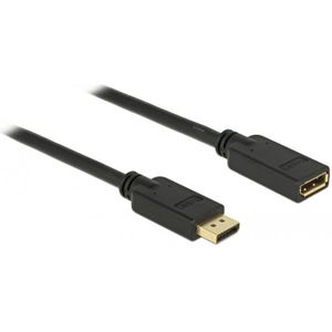 Premium DisplayPort verlengkabel - versie 1.2 (4K 60Hz) / zwart - 5 meter