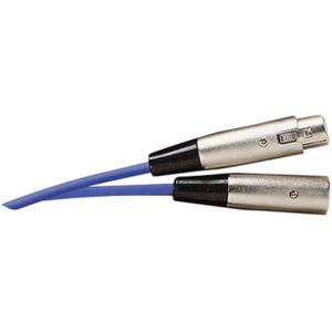 XLR (m) - XLR (v) audiokabel / blauw - 1 meter