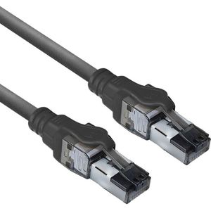 SFTP CAT6a netwerkkabel | 4PPoE/PoE++ 100W | LSZH | zwart | 3 meter