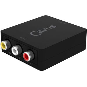 Cavus Tulp Composiet AV naar HDMI converter / zwart