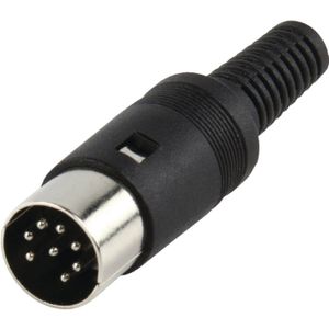 DIN 8-pins (m) connector