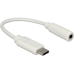 USB-C naar 3,5mm Jack audio adapter - actief / wit - 0,15 meter