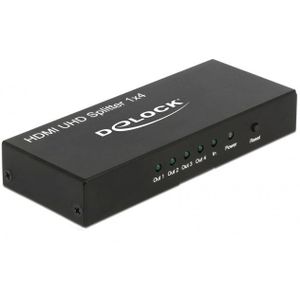 DeLOCK HDMI splitter 1 naar 4 - versie 2.0 (4K 60Hz HDR)