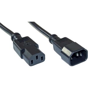 C13 - C14 stroomkabel voor UPS/PDU - 3x 1,5mm / zwart - 10 meter