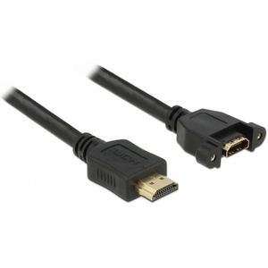 HDMI (m) - HDMI (v) inbouw adapter - versie 1.4 (4K 30Hz) - 2 meter