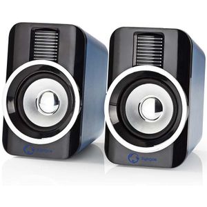 Nedis Gaming Speaker - 2.0 Speakerkanalen - USB-gevoed - 3,5 mm Male - 30 W - RGB - Volumebediening