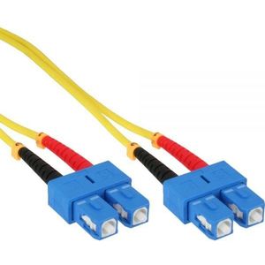SC Duplex Optical Fiber Patch kabel - Single Mode OS2 - 15 meter