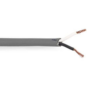 Nedis flexibele luidspreker kabel (CU koper) met mantel - 2x 1,50mm² / grijs - 1 meter
