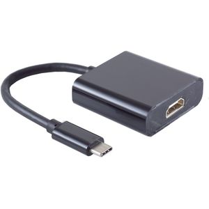 USB-C naar HDMI 4K 30Hz adapter / zwart - 0,15 meter