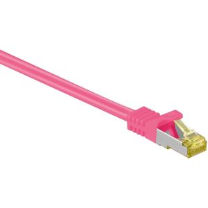 S/FTP CAT7 10 Gigabit netwerkkabel / roze - LSZH - 15 meter