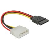 Molex (m) - SATA (v) adapter - 0,30 meter