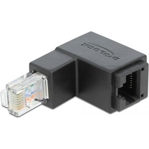 CAT6 koppelstuk haaks zwart - Kabelverbinder - Kabel Connector