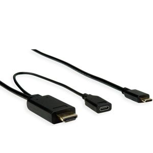 USB-C naar HDMI 4K 60Hz en USB-C PD 60W (v) kabel / zwart - 1 meter