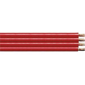 Bi-wire luidspreker kabel (CU koper) - 4x 1,50mm² / rood - 100 meter