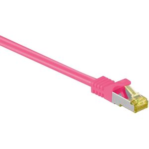 S/FTP CAT7 10 Gigabit netwerkkabel / roze - LSZH - 10 meter
