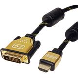 Roline hoge kwaliteit DVI-D Dual Link - HDMI kabel - 1 meter