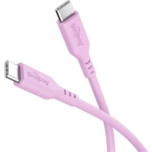Goobay USB-C™ Silicone Cable, 1.5 m, Pink