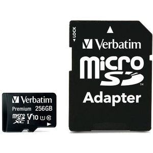 Verbatim Micro SDXC UHS-1 geheugenkaart | 256GB