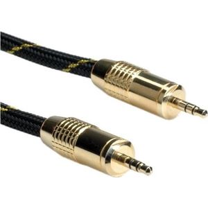 ROLINE GOLD 3,5 mm audio kabel M/M, Retail Blister, 10 m